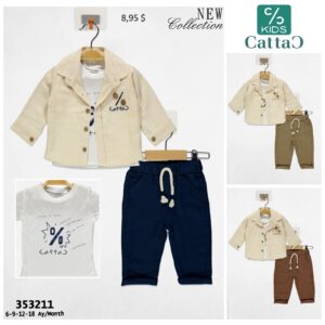 🧒 CattaC Baby 6–18 Months Smart Outfit Set