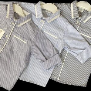🧒 CattaC Kids 2–9 Years Classic Striped Cotton Shirt